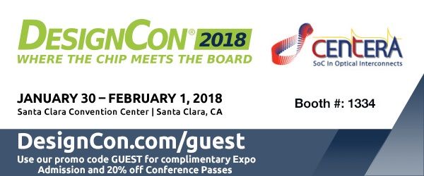 Centera Photonics, Inc. is exhibiting at DESIGNCON 2018